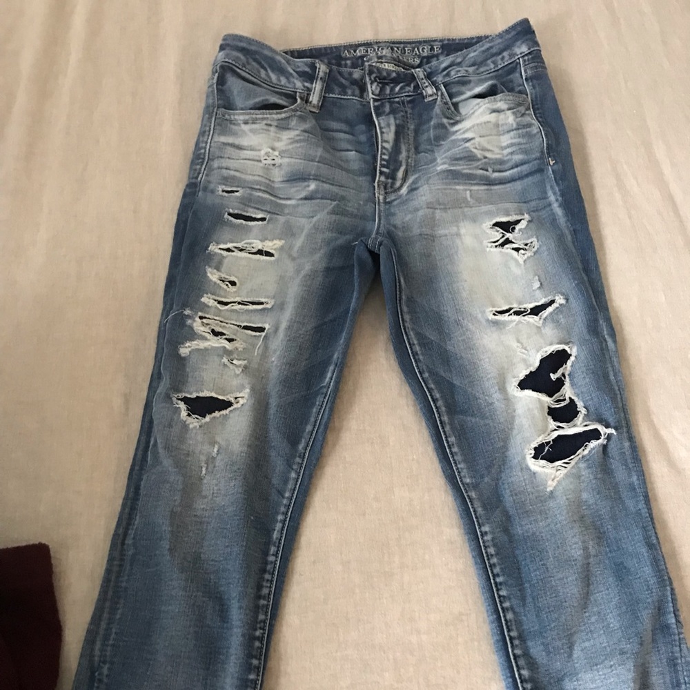 American Eagle high waisted cropped jeans size 8